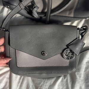 Michael Kors Two-Tone Gray Crossbody Bag